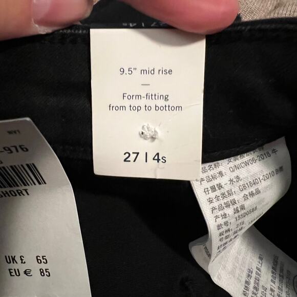 NWT Abercrombie & Fitch Mid Rise Super Skinny Ankle Jeans Distressed Black 27/4S - Picture 11 of 13
